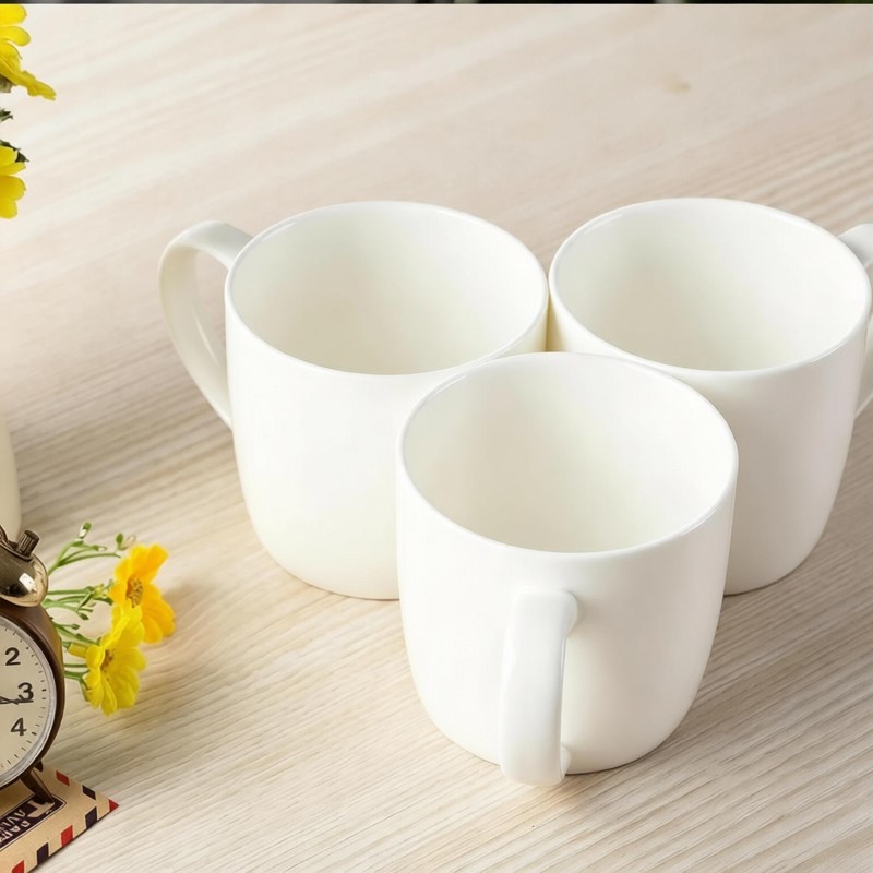 Sublimation Mug White - 300ML, 3pcs/lot, plain white bone china