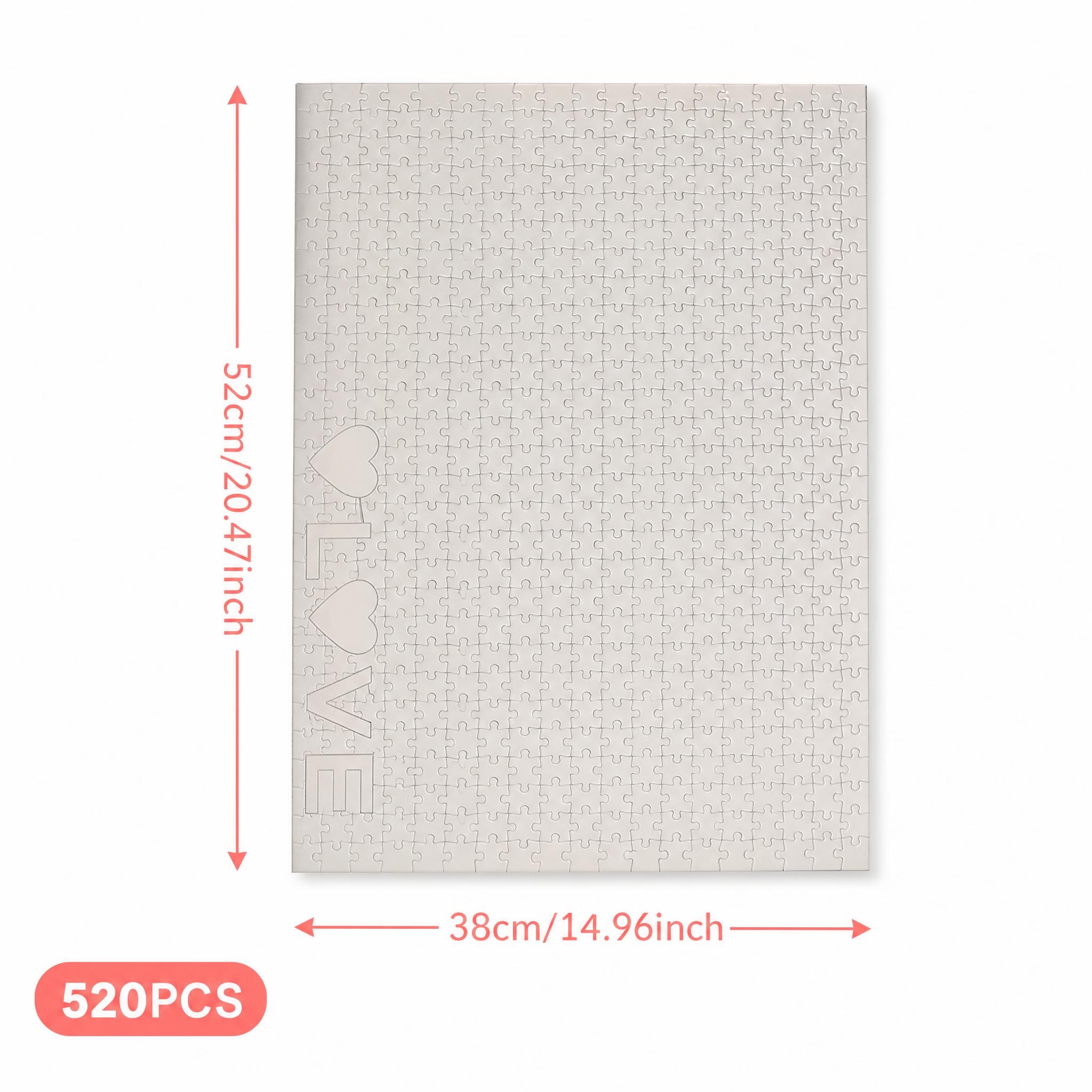 520 PCS Pure White Solid Color - Puzzle Blank White 评论和价格