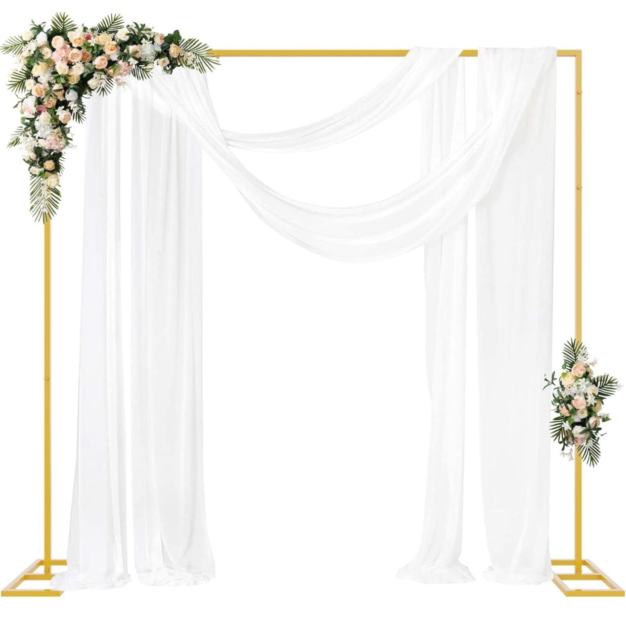 Gold Metal Square Backdrop Sta - Metal Photo Panel 评论和价格