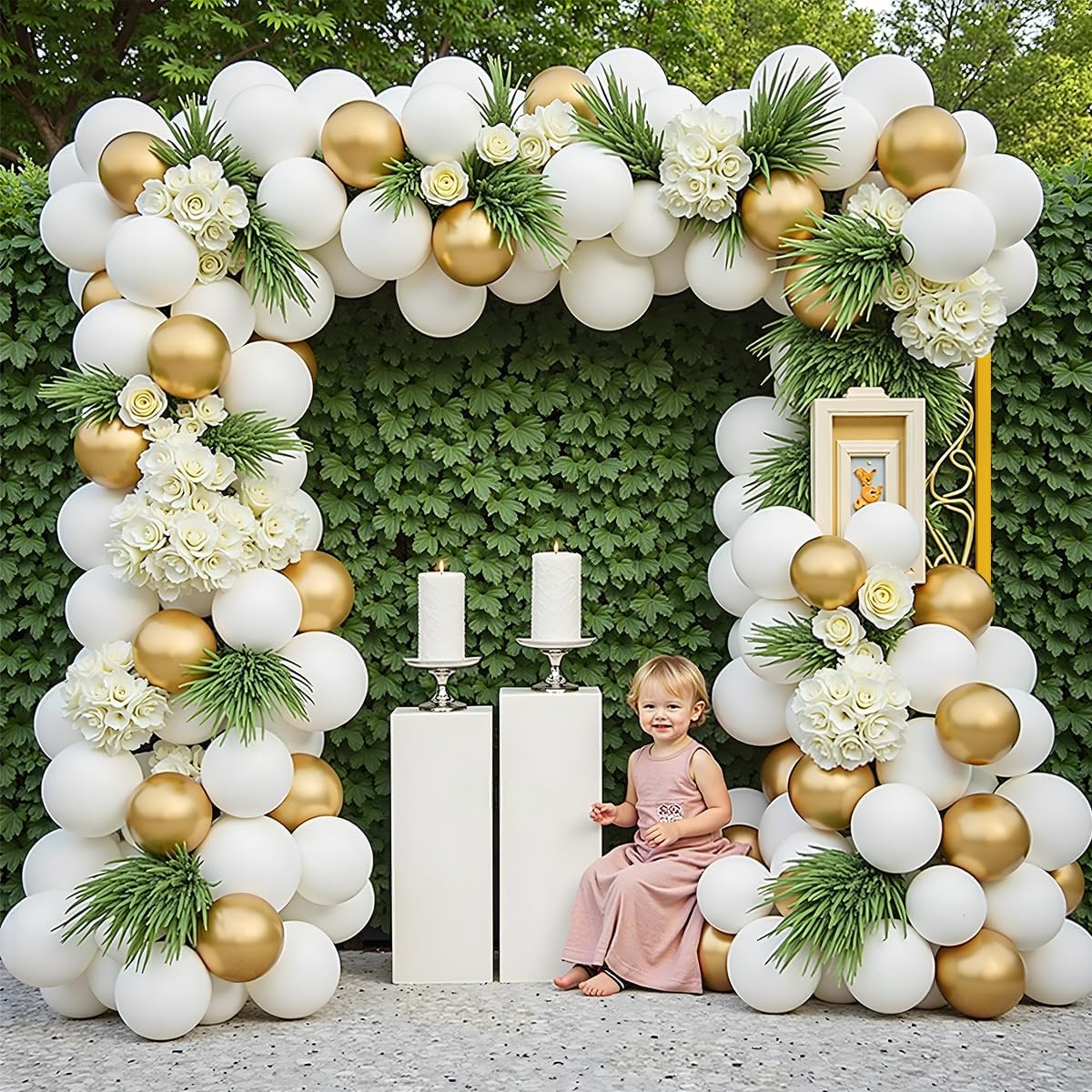 Gold Metal Square Backdrop Sta - Metal Photo Panel 评论和价格